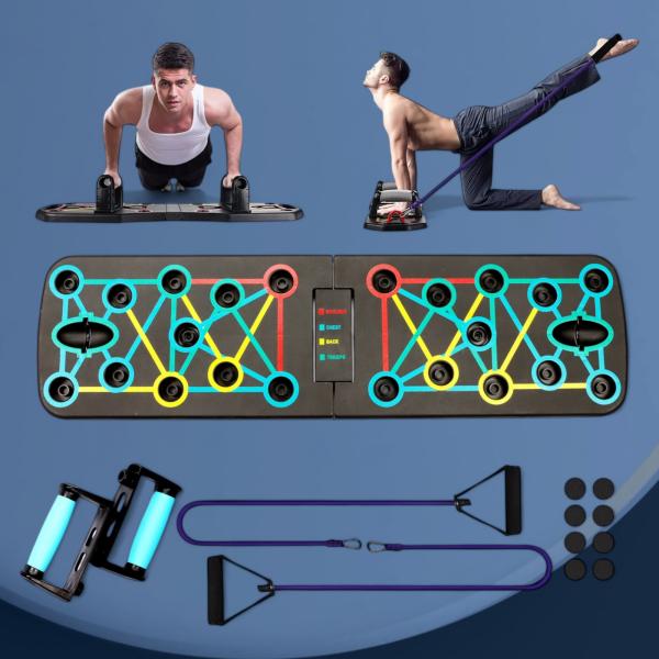 Pushup board for chest exercises, shoulder workouts, and tricep training