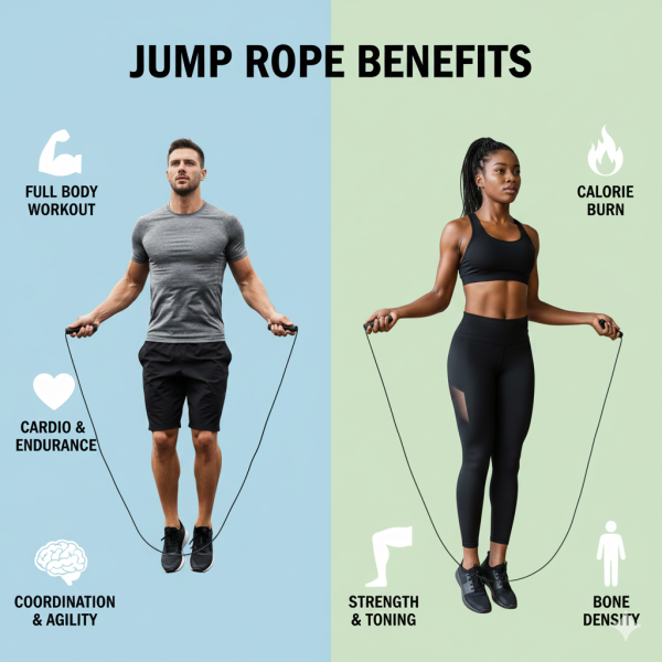 Adjustable Speed Jump Rope - Men & Women Fitness